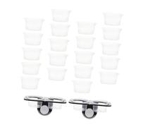FONDOTIN 1 Set Reptile Bowl Hedgehog Small Reptile Water Dish Dragon Reptile Feeder Cup Dispenser Cups That Hang Tank Gecko Tortoise Cage Kit The Animal Reptile Tank Supplies Black Plastic
