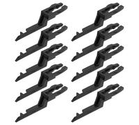 FONDOTIN 10 Pack Black Glass Break Emergency Key Switch with Reset Button for Fire Alarm Call Point, Push Button Control for Interior Doors and Industrial Safety Systems