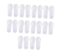 FONDOTIN 10 Pairs Disposable Hotel Slippers Open Toe Lightweight Indoor Guest Footwear for Home Spa Travel Salon Practical Design for Easy Carry and Hygiene