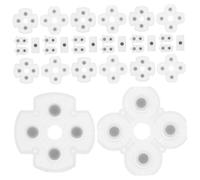 FONDOTIN 10 Sets Handle Conductive Glue Pad Conductive Rubber Pads Silicone Controller Replacement Parts Controller Parts Silica Gel White