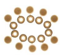 FONDOTIN 100pc Mocha Gold Plastic Screw Caps Decorative Screw Covers Furniture and Automotive Hole Protection Dust Plug Caps