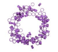 FONDOTIN 100pcs Adjustable Clip Pigeon Leg Bands Numbered Lightweight Identification Rings for Racing and Training Birds Ducks Geese