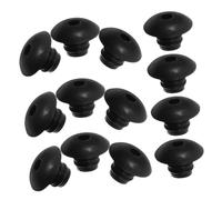 FONDOTIN 100pcs Black Pegboard Hook Locks with Firm Locking Ring Easy to Install Peg Hook Retainers for Secure Organization and Anti-Fall Fixing