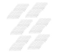 FONDOTIN 100pcs Eyebrow Tattoo Ruler Stencils Disposable Eyebrow Template Brow Mapping Sticker Shape Stickers Measuring Ruler Makeup Tool