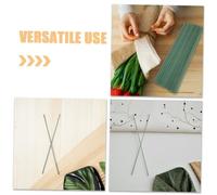 FONDOTIN 100pcs Green Floral Stem Wires Metal Craft Flower Rods for DIY Flower Arrangements Rose Crochet Mesh Artificial Plant Stems for Wedding Home and Hotel Decorations
