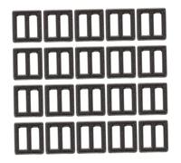 FONDOTIN 100pcs Mini Metal Button Adjustable Tri-glide Buckle Fasteners for Doll Clothes and Backpacks DIY Black 4mm Slide Buckle Accessories for Boys and Girls Craft Projects