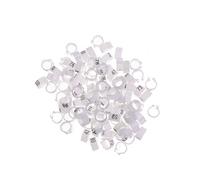 FONDOTIN 100pcs Mixed Pigeon Identification Foot for Parrots and Birds Easy to Use Opening for Bird Supplies and Identification Needs