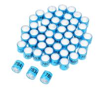 FONDOTIN 100pcs Pigeon Leg Ring Identification Bands Poultry Foot Band Numbered Pigeon Foot Rings Lightweight Design Specific Standard