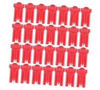 FONDOTIN 100Pcs Red Glue Bottle Nozzle Needles Blocking Pins for Eyelash Extension Bottles Precise Applicator Tips for Salon and Home Use Prevent Clogging and Ensure Smooth Dispensing