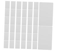 FONDOTIN 100pcs Retro Kraft Blank Message Cards Double Sided DIY White Kraft Paper Postcards About Writable Greeting Notepads for Gifts Wedding Favors Student Word Cards and Personal