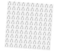 FONDOTIN 100pcs Small Vertical Plate Hooks Multi Use Invisible Plate Hangers for Wall Display White Plastic Dish Holders Space Saving Storage