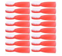 FONDOTIN 100pcs Soft Bristles Finger Toothbrushes Bulk Portable Mini Brush for Adults Prisons Nursing Homes Detention Centers