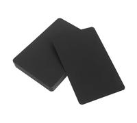 FONDOTIN 100Pcs Thick Blank Postcards 10X15Cm Black Kraft Note Cards for DIY Greetings, Mini Message Cards for Creative Writing and Handmade Invitations