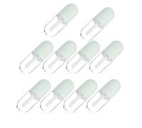FONDOTIN 10pcs 5ml Green Diy Lip Gloss Tubes Refillable Lip Balm Containers Travel Mini Oil Holders for Women and Girls
