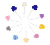 FONDOTIN 10Pcs Adjustable Mini Chicken Hats for Pets Comfortable Woolen Yarn Knitted Caps Festival Gift for Hens and Small Crawl Animals Stylish and Practical Pet Headwear