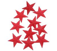 FONDOTIN 10pcs Aluminum Star Brooch Stylish Five Pointed Star Badge for Hats Jackets Backpacks Durable DIY Accessory for Personal Style and Creative Projects