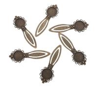 FONDOTIN 10Pcs Antique Copper Bookmarks Vintage Round Filigree Reading Markers Lightweight for Students Families Libraries Office Use