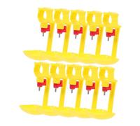 FONDOTIN 10PCS Automatic Chicken Water Feeder Outlet Poultry Drinking Nipples for Easy Installation Convenient Water Dispenser for Chickens Doves and Parrots