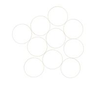 FONDOTIN 10pcs Bamboo Wreath Rings Natural Unfinished Craft Hoops for DIY Floral Wreaths Dreamcatchers Macrame Wedding Holiday Decorations Sustainable Lightweight Home Decor