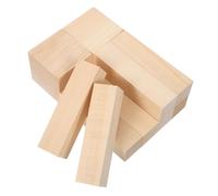 FONDOTIN 10pcs Basswood Blocks for DIY Wood Crafts Unfinished Soft Wooden Whittling Blocks with Fine Texture Smooth Surface Wood Kit for Crafting and Projects