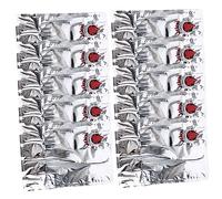 FONDOTIN 10pcs Butterflies Valve Wine Dispenser Bag Leakproof Storage for Homemade Wine Juices Cocktails Portable Box Carrying Case for Outdoor Events Parties Picnics