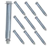 FONDOTIN 10Pcs Carbon Steel Expansion Bolts Heavy Duty Fasteners for Speed Bumps Parking Blocks and Warning Posts Anchors for Road Installation
