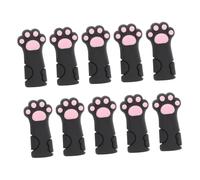 FONDOTIN 10pcs Cat Paw Silicone Cuticle Nipper Covers Protective Sleeves for Manicure Pedicure Tools Reusable Hygienic Nail Scissors Caps for Cuticle Nippers and Tweezers