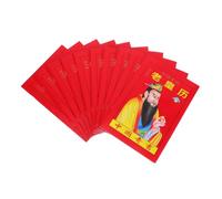 FONDOTIN 10pcs Chinese Lunar Calendar with Solar Terms Zodiac Horse Year Desk Planner Thick Paper Printing Traditional Cultural Design for Home Office and Educational Use