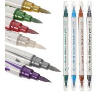 FONDOTIN 10pcs Dual-ended Nail Art Pens for Manicure and DIY Nail Drawing Lightweight Markers with Fine Tips for Dots Lines Flowers Home and Salon Use