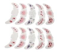 FONDOTIN 10pcs Freckle Face Stickers Realistic Temporary Tattoo Patches Skin Safe Self Adhesive Makeup Decals for Halloween Festival Themed Parties and Daily Wear