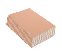 FONDOTIN 10pcs Kraft Paper Notepads Bulk for Note Taking and Work Lined Each Thick Sturdy Paper Preventing Ink Leaks Minimalist Design Writing Pads for Office and School Use