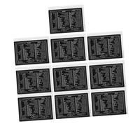 FONDOTIN 10pcs Laminated Vinyl Laptop Shortcut Keyboard Stickers with Reference Guide Removable Non-Sticky Decals for Computer Efficiency and Productivity Enhancement