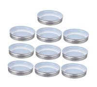 FONDOTIN 10pcs Leakproof Small Mouth Mason Jar Lids Iron Covers for Canning and Kitchen Storage Practical Reusable Seals with High Temperature Standing Seal