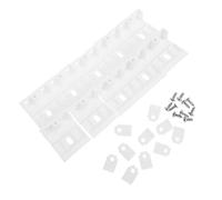 FONDOTIN 10pcs Load-Bearing Mount Bracket Holders for Pleated Cellular Shades Curtain Rod Fasteners with Wall Mount Support Valance Clips for Wide Beam Folding Blinds Secure and Stable