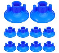 FONDOTIN 10pcs Mop Handle Adapter Clips Reusable Plastic Clamp Replacement for Secure Mop Head Fixation Lightweight DIY Cleaning Accessories for Home Office Industrial Use