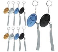 FONDOTIN 10pcs Personal Security Alarm Keychains with Loud Siren and LED Light Portable Emergency Safety Device for Women Men Elderly Easy Pull Activation for Outdoor Use Random Color