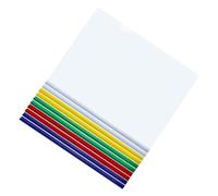 FONDOTIN 10pcs Plastic Draw Rod File Folders with Anti-Slip Locking Levers Thickened Large Capacity Report Covers for Office School Home Organization Mixed Colors