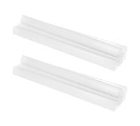 FONDOTIN 10pcs Plastic Paper Binder Sliding Rods for A4 Report Covers, Medium Binder Clips with 310mm Length and 23mm Spine Width, for Office Meetings and Boosting Productivity