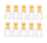FONDOTIN 10PCS Portable Essential Oil Roller Bottles Compact Gourd Design for Travel for Skincare Perfume and Aromatherapy
