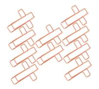 FONDOTIN 10pcs Rose Gold Metal Cross Paper Clips Creative Shaped Paperclips for Office Document Organizing and Journaling Supplies
