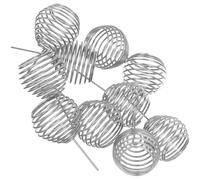 FONDOTIN 10pcs Stainless Steel Bonsai Fertilizer Boxes for Orchid and Small Plants Reusable Fertilization Basket Preventing Overfeeding Practical Gardening Tool for Flower Pots