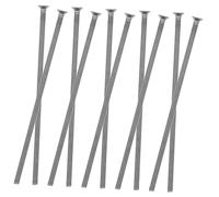 FONDOTIN 10pcs Stainless Steel Long Flat Head Screws for Wall Plates Electrical Outlets Self Tapping Screws with High Hardness for Household Repairs and DIY Maintenance