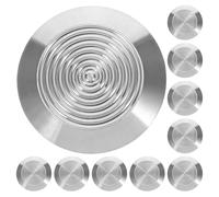 FONDOTIN 10Pcs Stainless Steel Tactile Sensory Nails with Solid Anti-Slip Ring 35X5Mm for Blind Pathways, Walkway Non-Slip Safety Indicators, Outdoor Blind Road Paving Studs