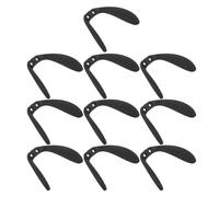 FONDOTIN 10pcs U-Shaped Replacement Nose Pads for Eyeglasses, Anti-Slip Silicone Nose Bridge Holders, Screw-in Eyewear Bridge Supports for Glasses and Sunglasses
