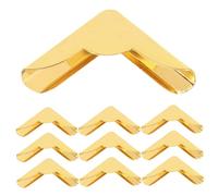 FONDOTIN 10pcs Vintage Metal Book Corner Protectors Antique Style Decorative Edge Guards for Albums Scrapbooks Menus Folders Book Corner Guards with Delicate Old Fashion Design