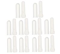 FONDOTIN 10pcs White Aromatherapy Inhalers Tubes Refillable with Wicks for Essential Oils Portable Pocket for Sinus Relief and Improved Breathing