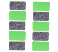 FONDOTIN 10pcs Whiteboard Eraser Reusable Felt Dry Erase Board Cleaner for Office Classroom Home Use Scratch Board Duster with Ergonomic Grip for Whiteboards Blackboards Surfaces