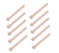 FONDOTIN 10pcs Wooden Pegboard Stick Hooks for Garage Storage Natural Wood Pegs for Versatile Hanging and Organizing Tools Utensils and Essentials
