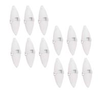 FONDOTIN 12 sets Pet Chewing with Natural Cuttlefish Bone and Hooks for Hamster Teeth Grinding Calcium Supplement for Small Pets Including Parrots and Turtles and Mental Stimulation