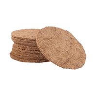 FONDOTIN 12pcs Bird Nest Mat Coconut Palm Grass Mat for Pigeon Eggs Nesting Pads for Pigeons Easy to Dry